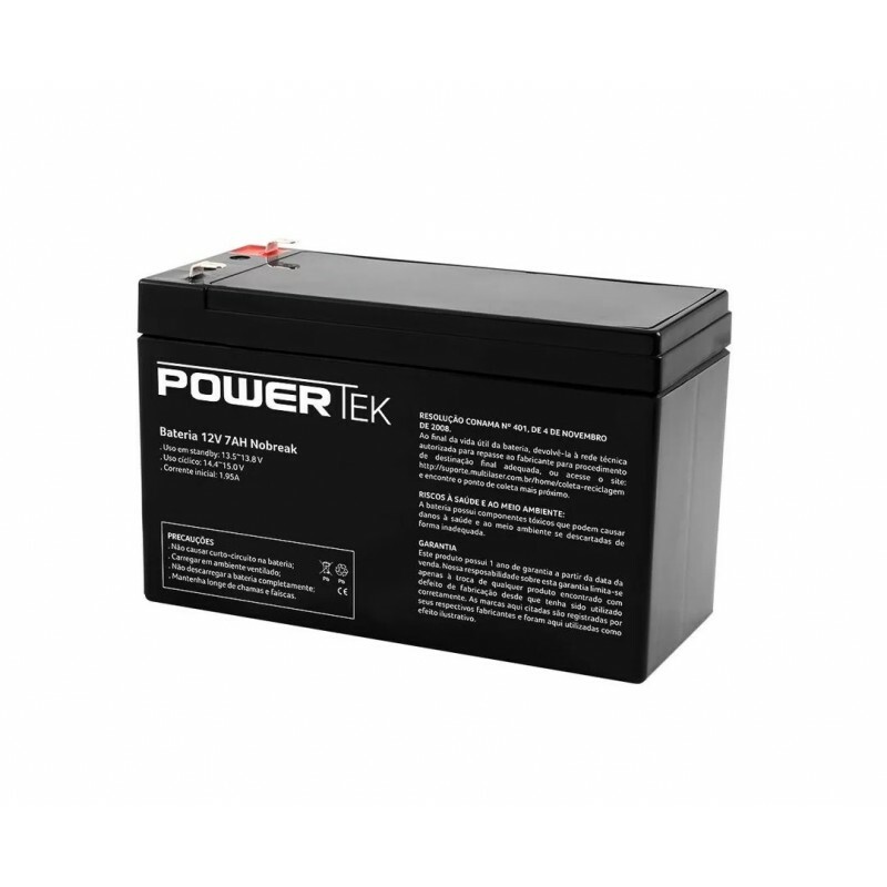 Bateria Selada Powertek 12V X 7Ah EN013 (Nobreak)