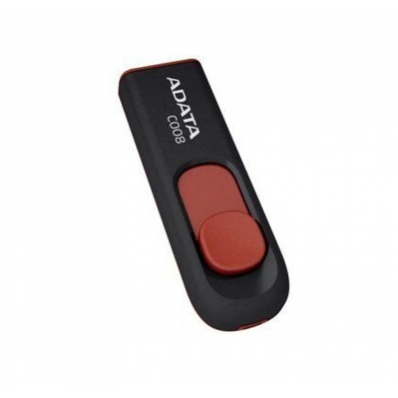 Pen Drive Adata 64GB USB 2.0 C008-64G-RKD Preto/Vermelho