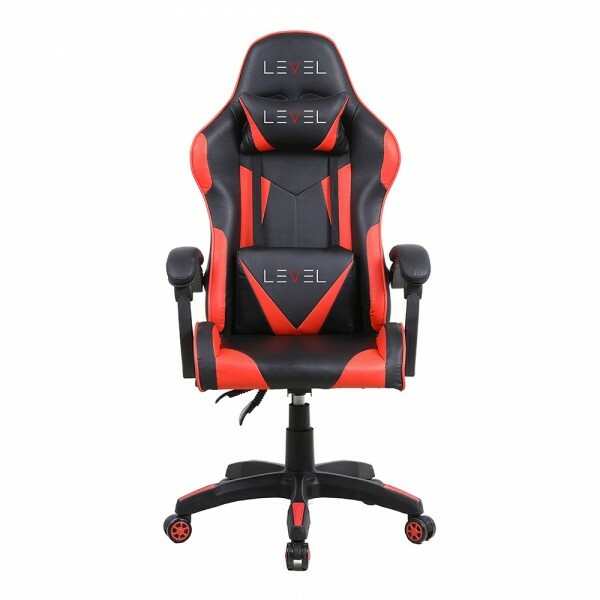 Cadeira Gamer Level LV-C01DN Preto com Vermelho