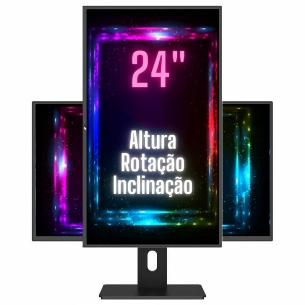 Monitor 3Green 24" Pro 243 com Ajuste de Altura e Rotação