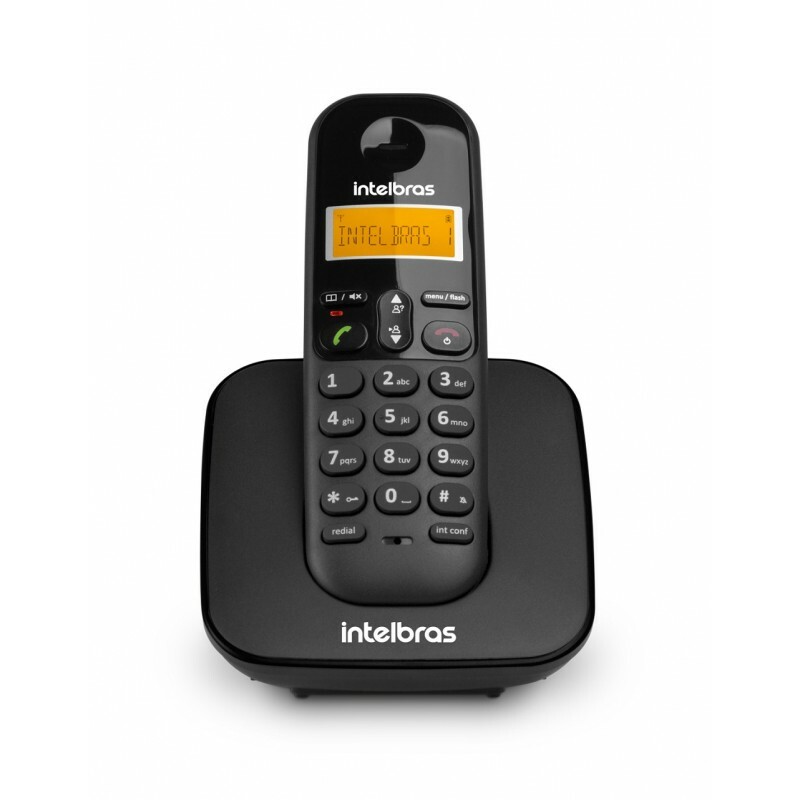 Telefone Intelbras Sem Fio TS3110 DECT 6.0 ID Preto