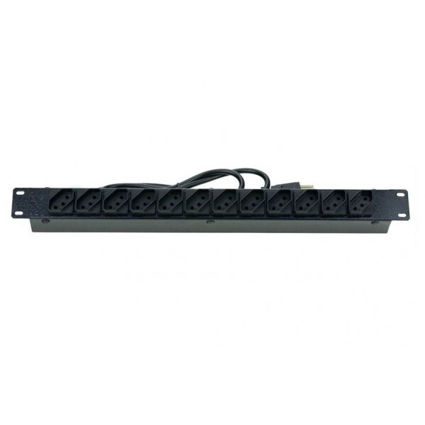 Regua para Rack 19" com 12 Tomadas 10A Bivolt