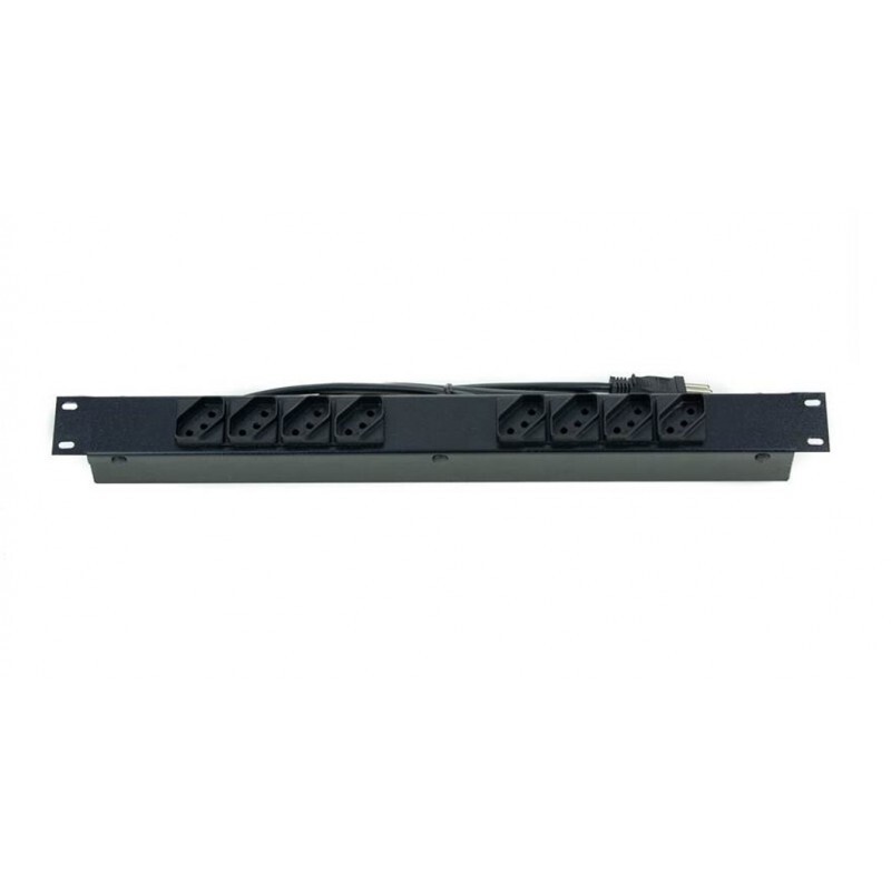 Regua para Rack 19" com 8 Tomadas 10A Bivolt