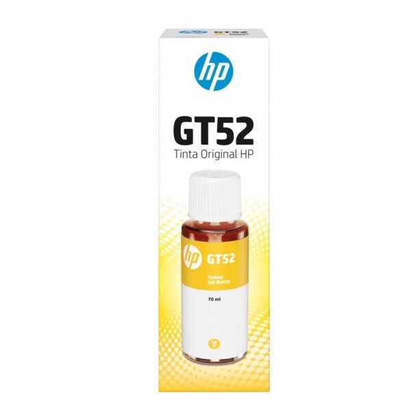 Refil de Tinta Original HP GT52 70 ml Amarelo