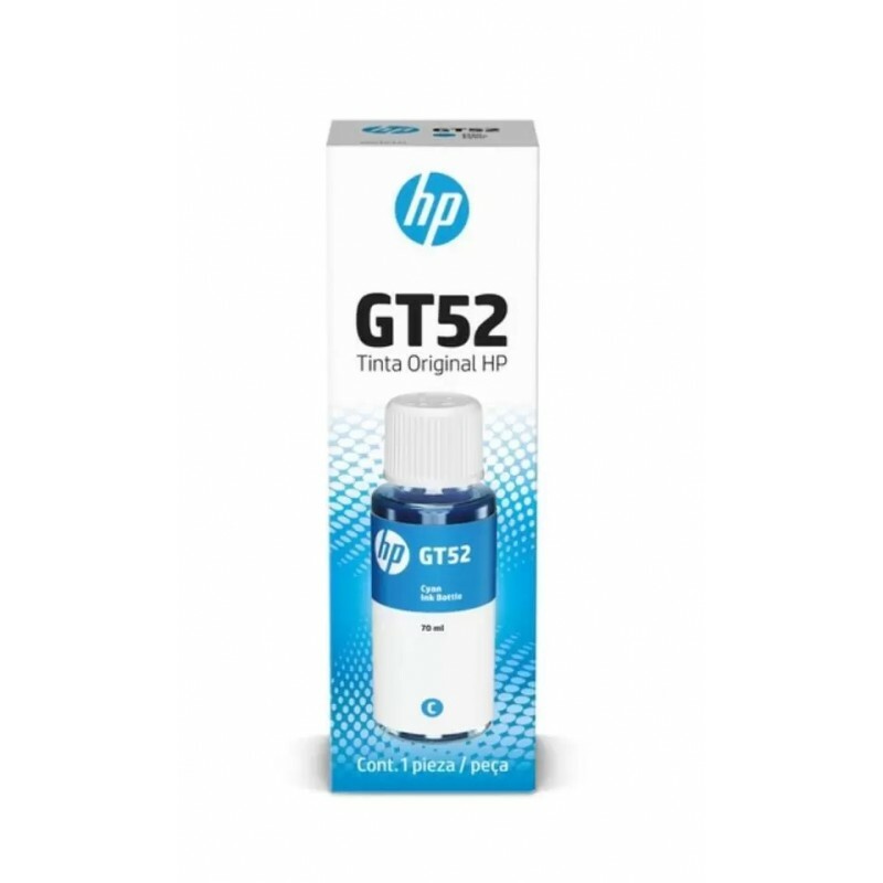 Refil de Tinta Original HP GT52 70 ml Ciano