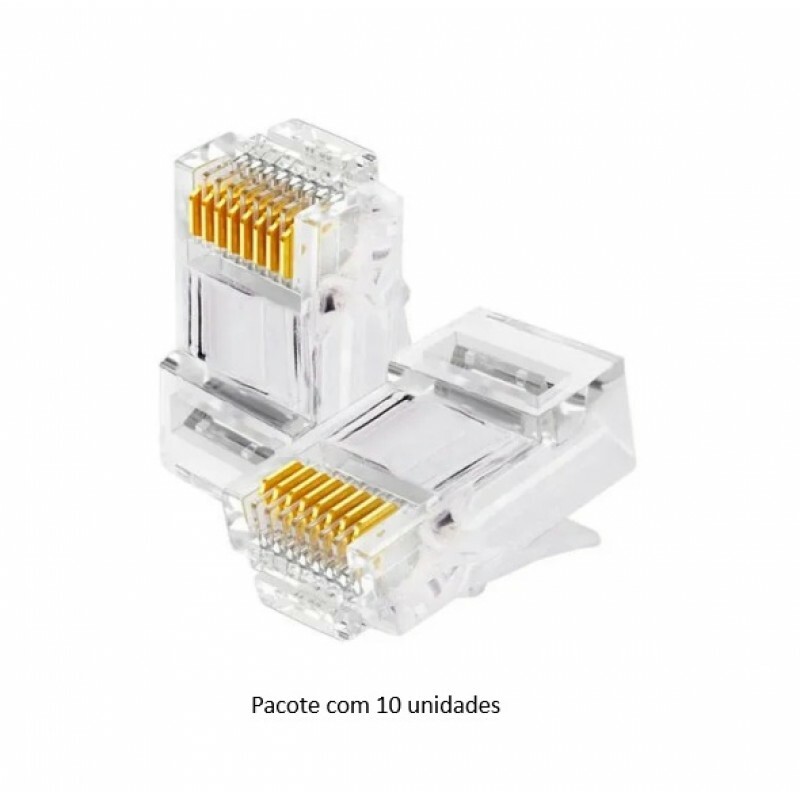 Conector RJ45 CAT6 Macho (10 unidades) - Storm