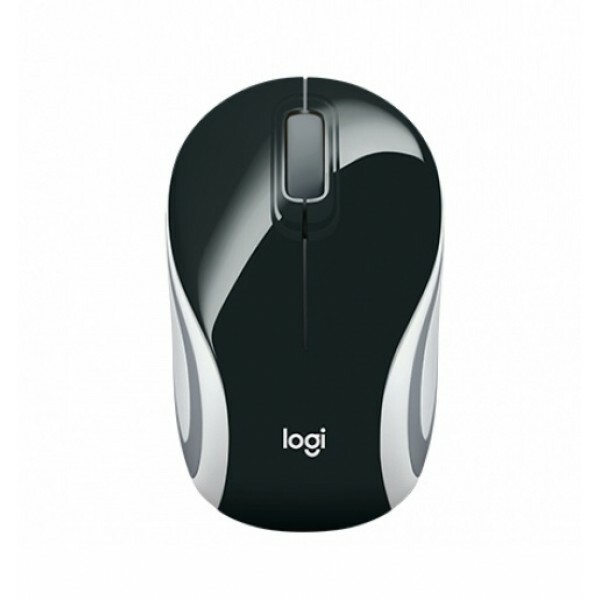 Mouse Logitech Sem Fio M187 Preto/Branco