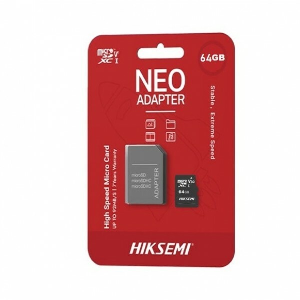 Cartão de Memoria Hiksemi Micro SD 64GB Neo com Adaptador