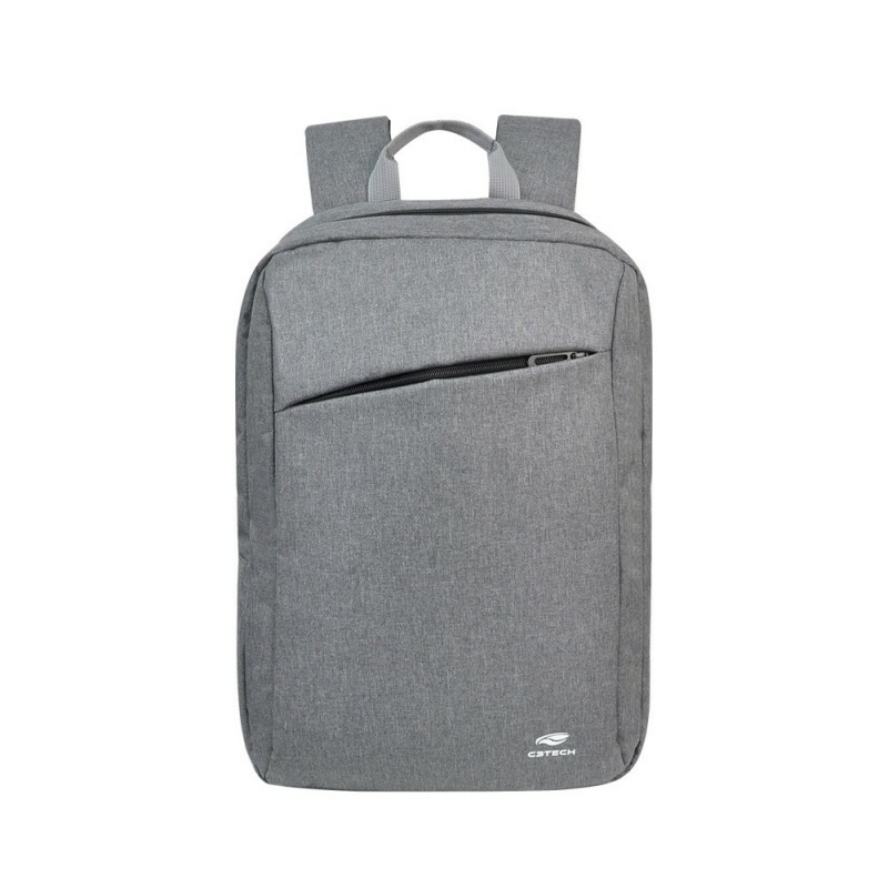 Mochila Para Notebook 15,6" MC-50GY Cinza C3Tech