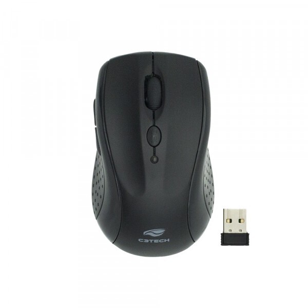 Mouse Sem Fio C3tech Wireless e Bluetooth M-BT12BK Preto