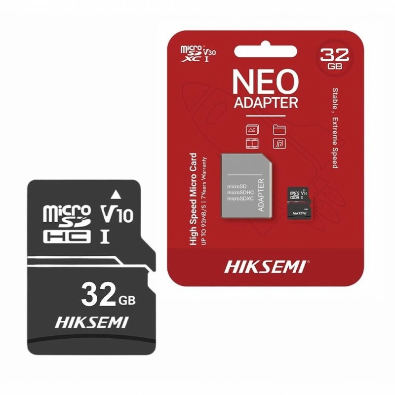 Cartão de Memoria Hiksemi Micro SD 32GB Neo com Adaptador