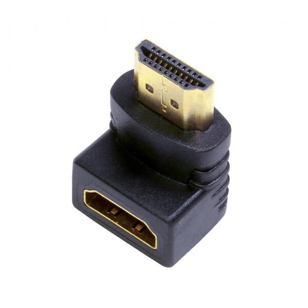 Adaptador HDMI Macho X HDMI Fêmea 90° ADAP0045 Gold Storm