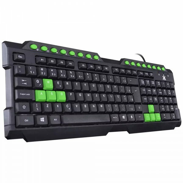 Teclado Gamer Vinik V2 Dragon GT104 Preto/Verde