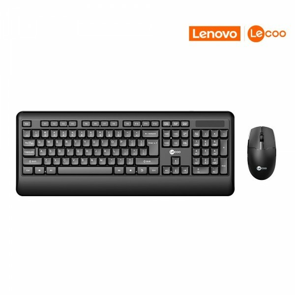 Teclado e Mouse sem Fio Lecoo KW202 Preto