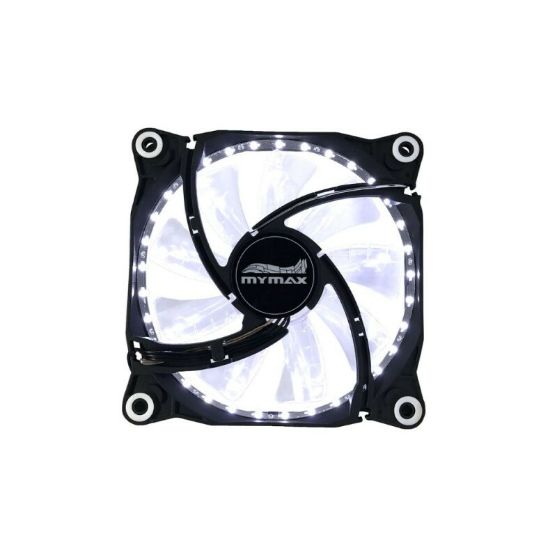 Cooler Fan 120mm Storm II - Preto LED Branco(MYC/FC-12025-33/WH)