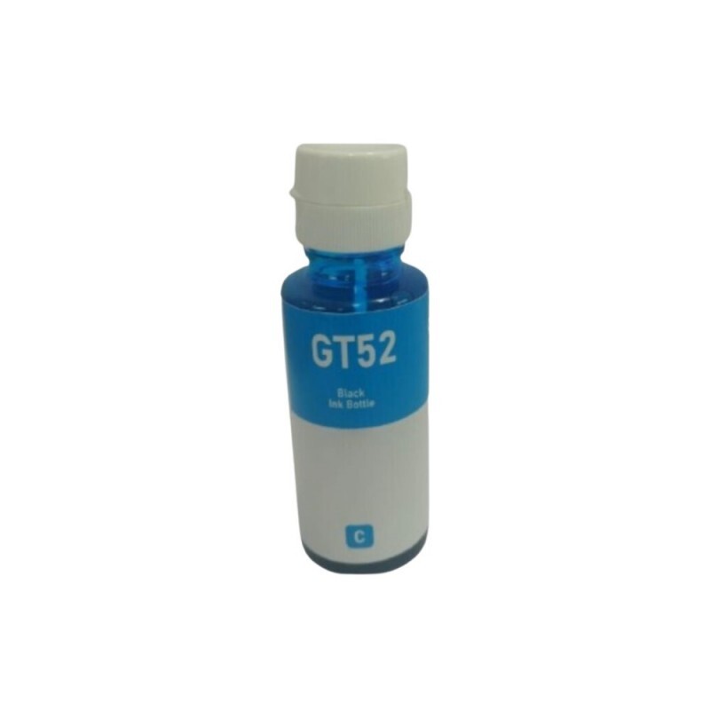 Refil de Tinta Compativel HP GT52 100 ml Ciano