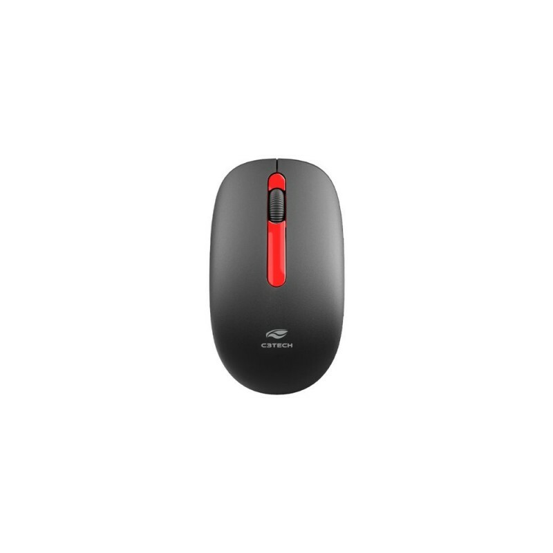 Mouse C3tech Sem Fio M-W15RBK Vermelho