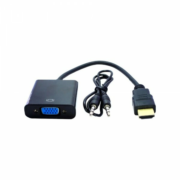 Cabo Conversor HDMI Macho X VGA Femea com Audio - Fortrek