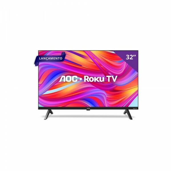 Smart TV AOC 32" DLED, Roku, HD, 32S5045/78G