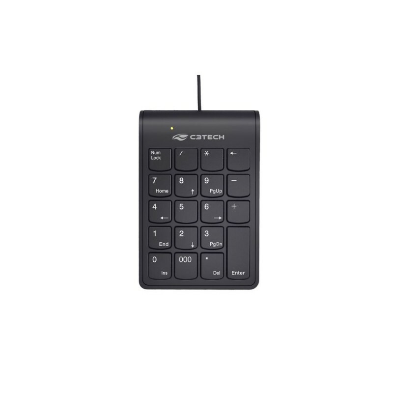 Teclado USB C3tech Numerico KN-12BK Preto