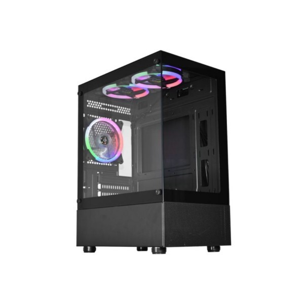 Gabinete Gamer Kmex Aquario Micro Medusa CG-01TW Preto